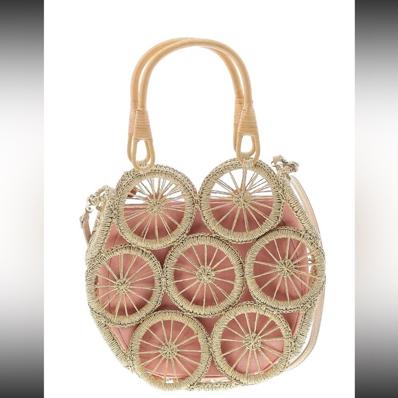 Spartina 449 rattan pink crossbody bag new without tags. - Picture 3 of 3